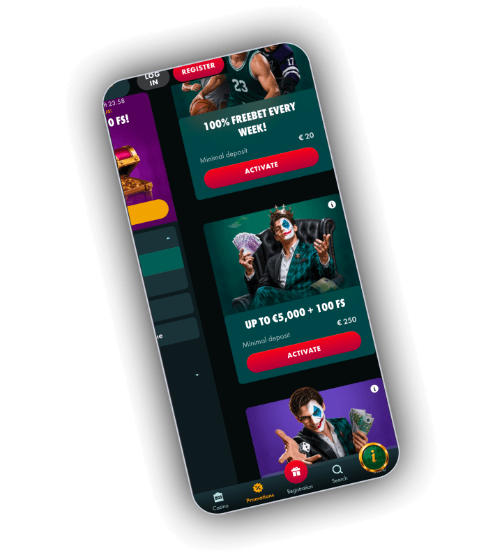 Jokertipp bonus offers with the welcome package, reloads and cashback